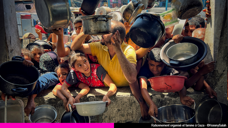 Rationnement organise et famine a Gaza