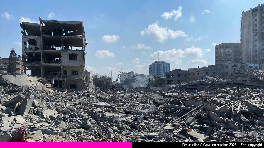Destruction à Gaza en 2023