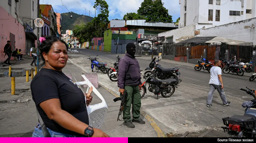 Les Colectivos dans les rue de Caracas, le 4 janvier 2026.