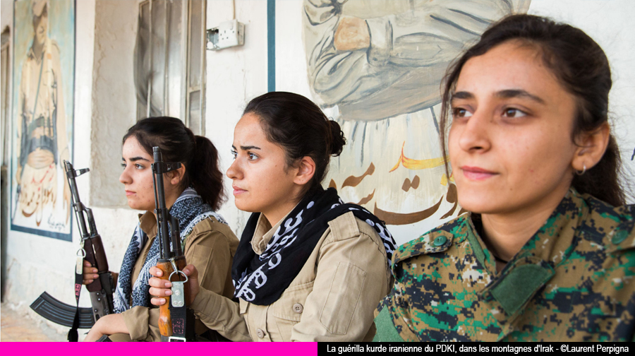 la guérilla kurde iranienne du PDKI, dans les montagnes d'Irak