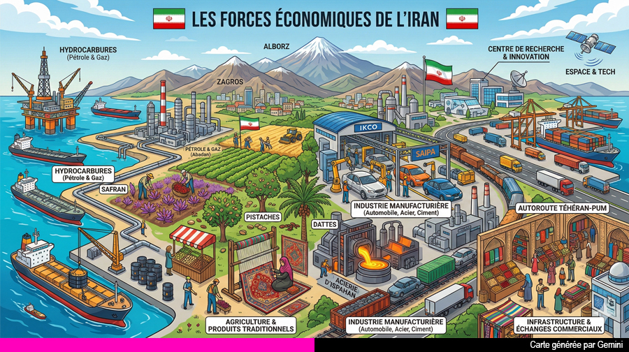 Les atouts économiques de l'Iran